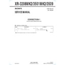 Sony XR-3208MK2, XR-3501MK2, XR-3509 (serv.man4) Service Manual