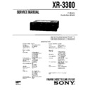Sony XR-3300, XRS-770 Service Manual