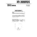 Sony XR-3690RDS (serv.man2) Service Manual