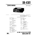 Sony XR-4301 Service Manual