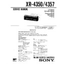 Sony XR-4350, XR-4357 (serv.man2) Service Manual