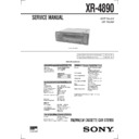 Sony XR-4890 Service Manual
