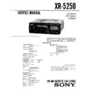 Sony XR-5250 (serv.man2) Service Manual