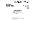 Sony XR-5450, XR-5550 (serv.man3) Service Manual