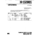 Sony XR-5509RDS Service Manual