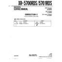 Sony XR-5700RDS, XR-5701RDS (serv.man3) Service Manual
