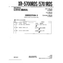 Sony XR-5700RDS, XR-5701RDS (serv.man4) Service Manual