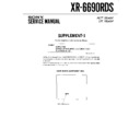 Sony XR-6690RDS (serv.man2) Service Manual
