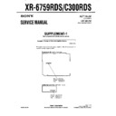 xr-6759rds, xr-c300rds service manual