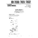 Sony XR-7030, XR-7031, XR-7032 (serv.man2) Service Manual