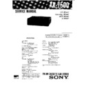 Sony XR-7500 Service Manual