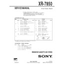 xr-7850 service manual