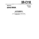 Sony XR-C110 (serv.man4) Service Manual