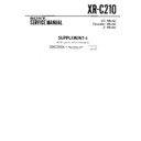 Sony XR-C210 (serv.man2) Service Manual
