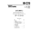 Sony XR-C210 (serv.man4) Service Manual