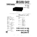 Sony XR-C410, XR-C412 Service Manual