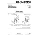 Sony XR-C440, XR-C450 Service Manual