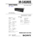 xr-c453rds service manual
