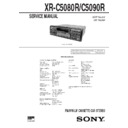 Sony XR-C5080R, XR-C5090R Service Manual