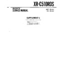 Sony XR-C510RDS (serv.man2) Service Manual