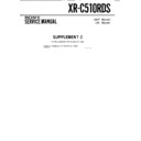 Sony XR-C510RDS (serv.man3) Service Manual
