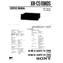 Sony XR-C510RDS Service Manual