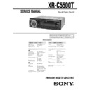 Sony XR-C5500T Service Manual