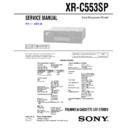 xr-c553sp service manual