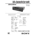 Sony XR-C6090R, XR-C6100R Service Manual
