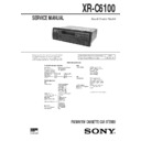 Sony XR-C6100 Service Manual