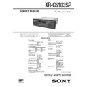 xr-c6103sp service manual