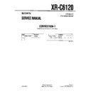Sony XR-C6120 (serv.man2) Service Manual