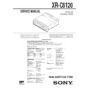 Sony XR-C6120 Service Manual