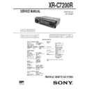 Sony XR-C7200R Service Manual