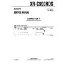 Sony XR-C900RDS (serv.man2) Service Manual