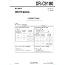 Sony XR-C9100 (serv.man3) Service Manual