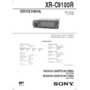 Sony XR-C9100R Service Manual