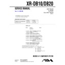 xr-db10, xr-db20 service manual