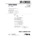 Sony XR-EM333 Service Manual