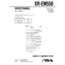 Sony XR-EM550 Service Manual