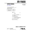 Sony XR-FA600 Service Manual