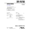Sony XR-FA700 Service Manual
