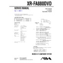 Sony XR-FA880DVD Service Manual