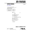 Sony XR-FAV500 Service Manual