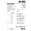Sony XR-MN5 Service Manual