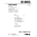 Sony XR-MNV5 Service Manual
