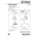 Sony XR-P600C Service Manual