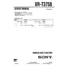 Sony XR-T3758 Service Manual