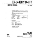 Sony XR-U440FP, XR-U441FP Service Manual