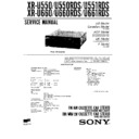 Sony XR-U550, XR-U550FP, XR-U550RDS, XR-U551FP, XR-U551RDS, XR-U660, XR-U660FP, XR-U660RDS, XR-U661FP, XR-U661RDS Service Manual